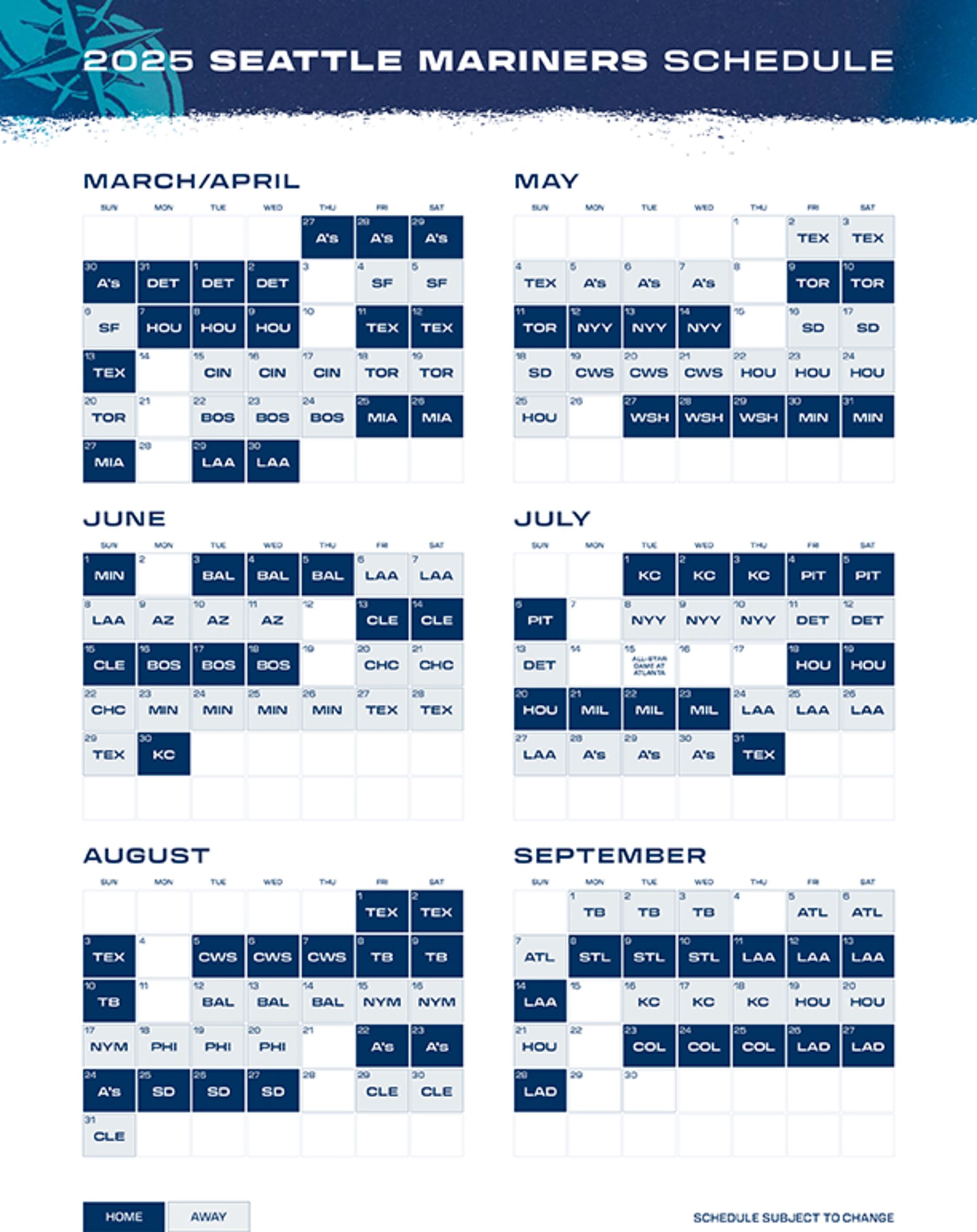 Mariners Schedule 2026: Key Dates and Must-See Matchups