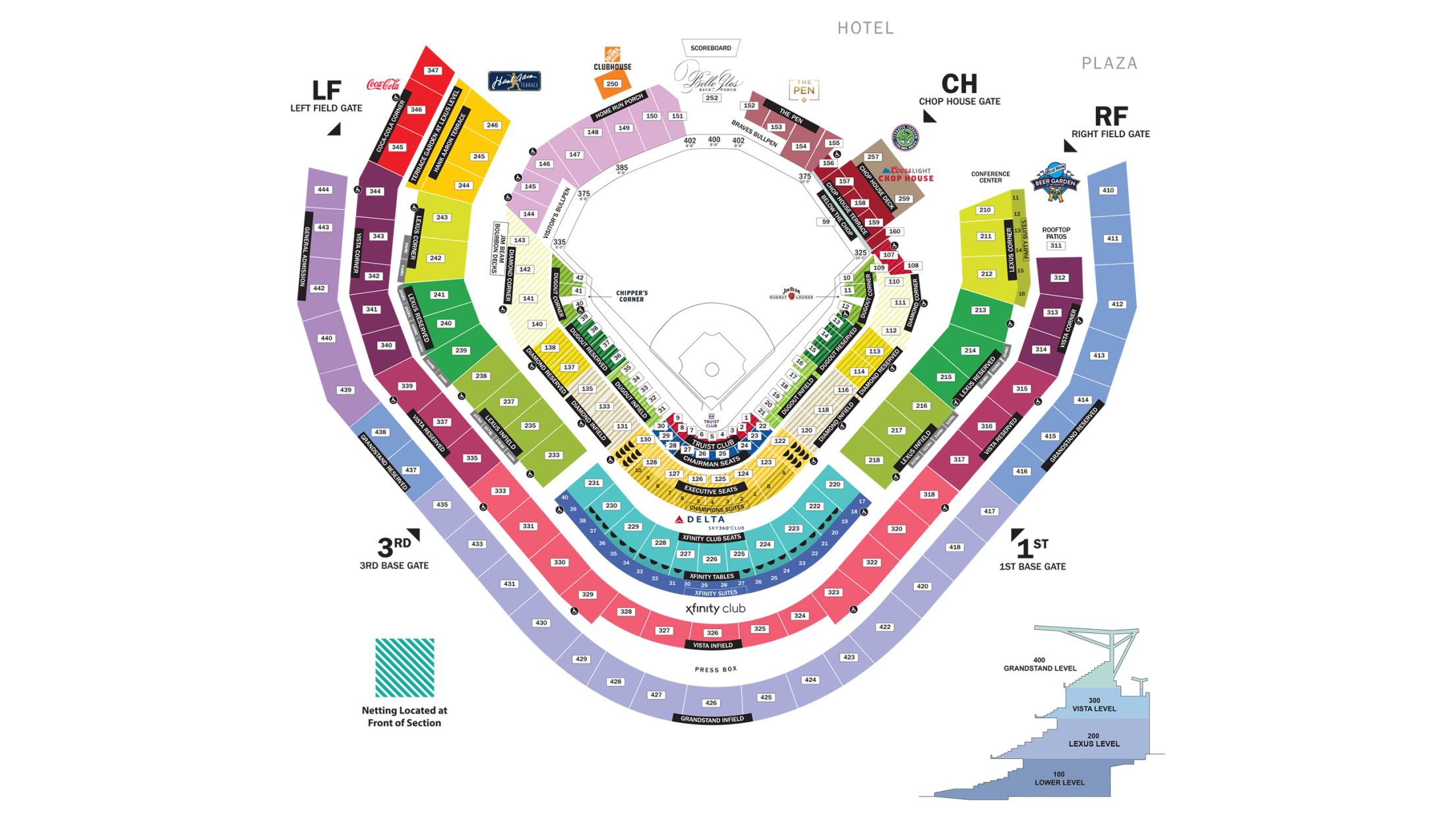 Truist park seating chart atlanta braves