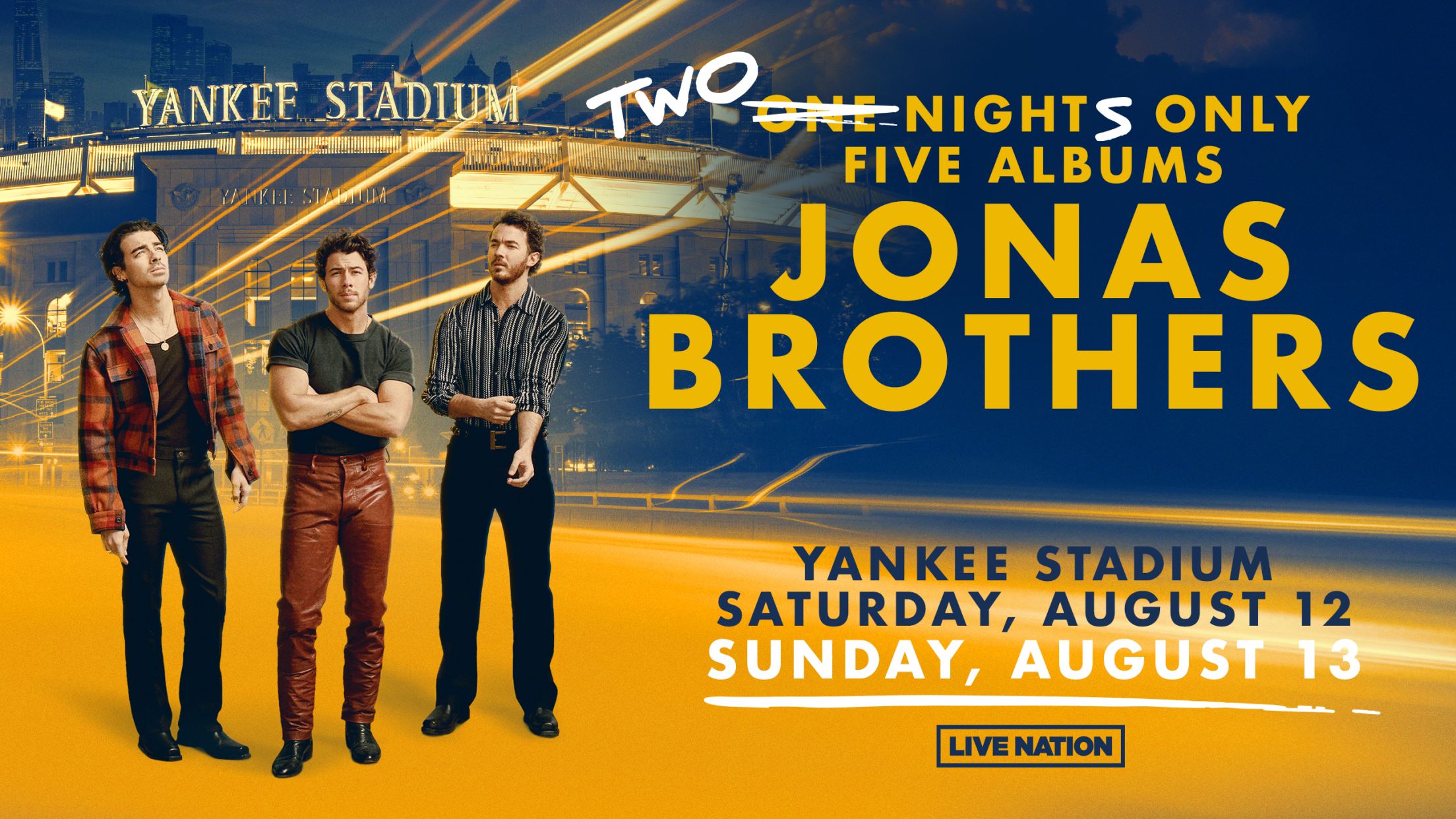 Jonas Brothers at Yankee Stadium New York Yankees