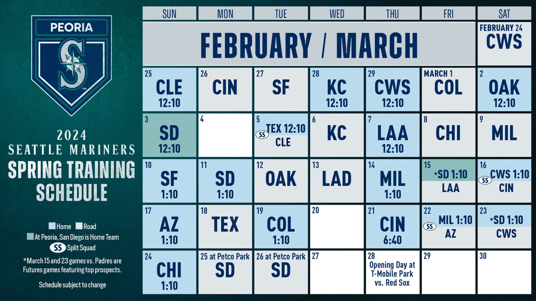 Mariners Spring Training Ticket Information Seattle Mariners