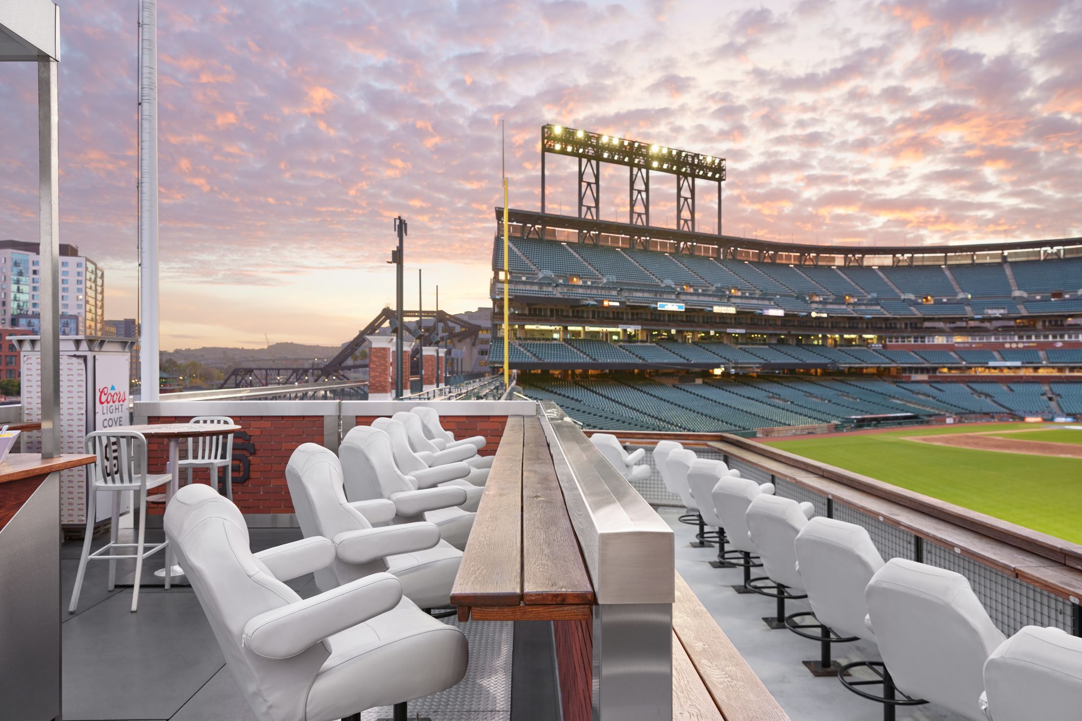 View for todays game, first time in the Coors Light Silver Bullpen