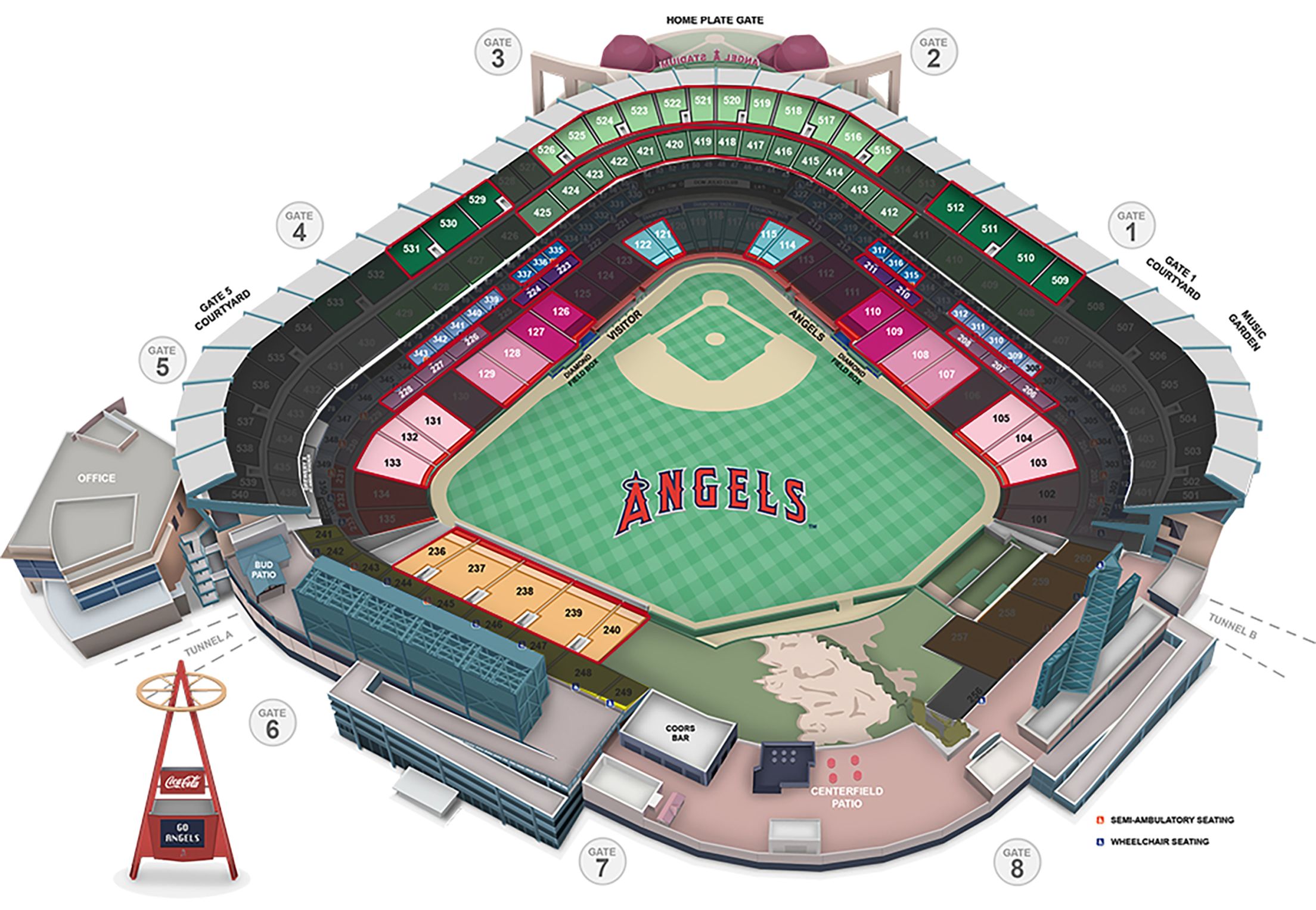 Anaheim Angels Tickets Seating Chart