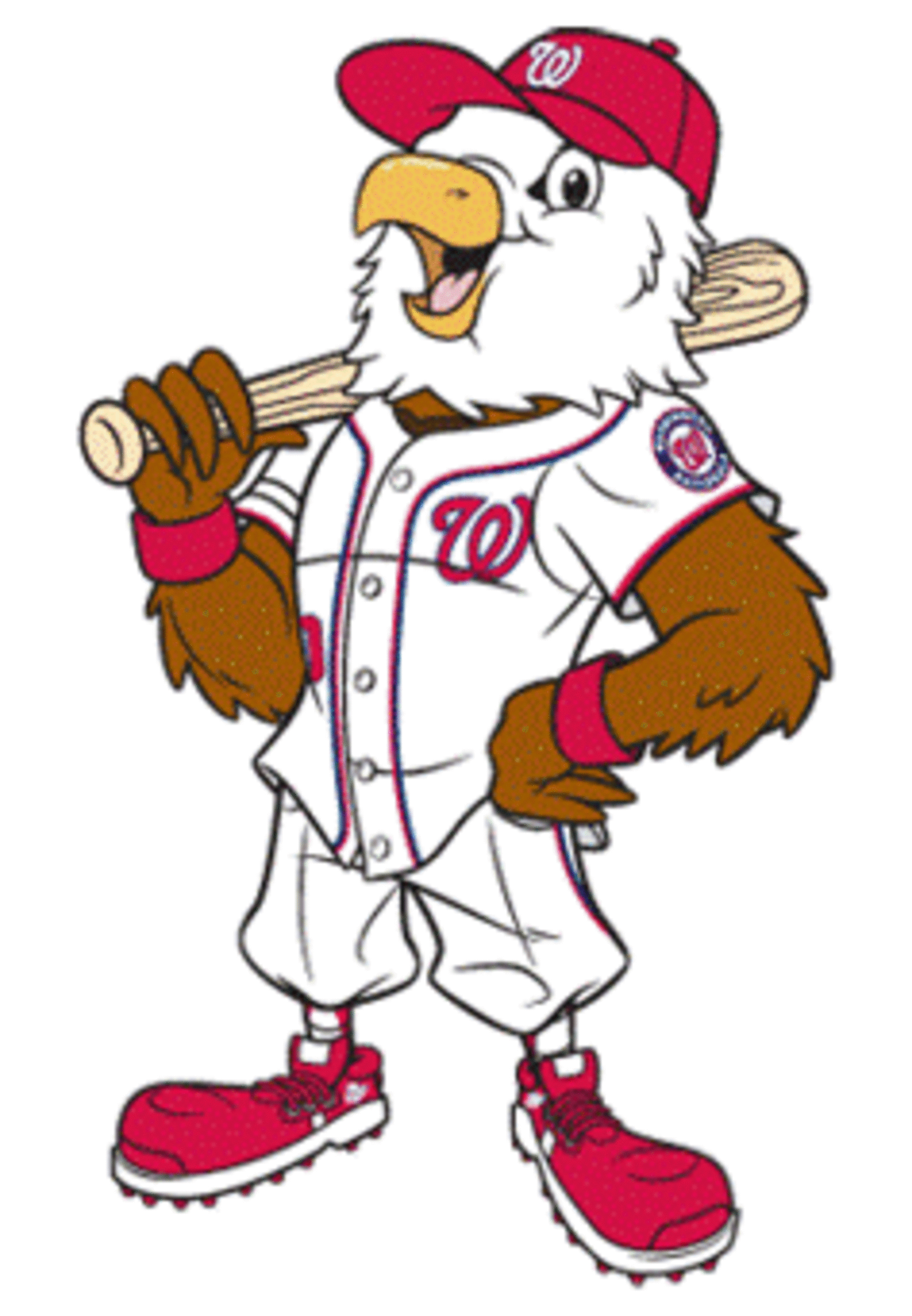 Screech the Eagle,Washington Nationals.  Washington nationals baseball, Nationals  baseball, Nats baseball
