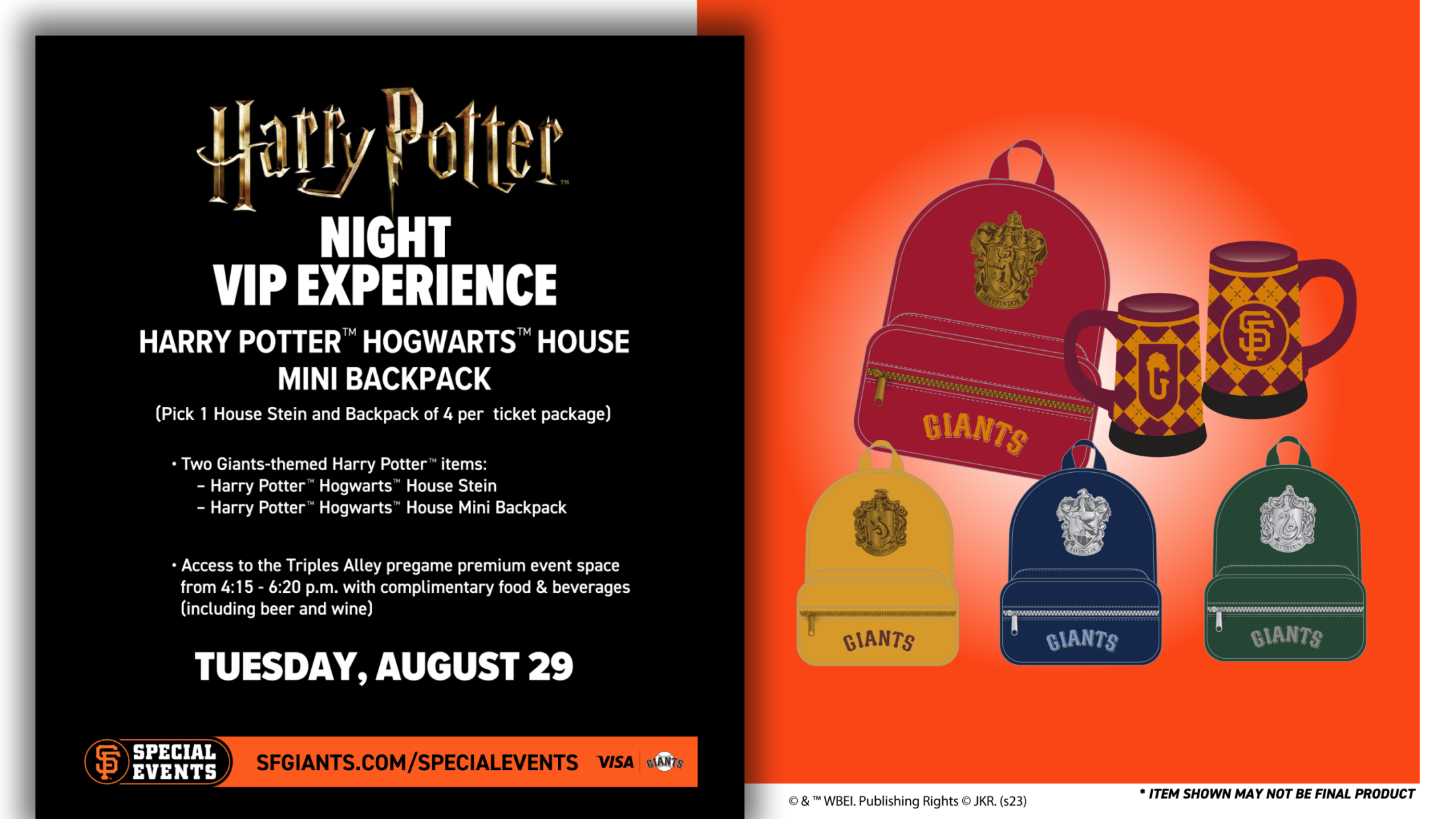 Atlanta Braves Harry Potter Hogwarts Jersey Giveaway 2023 