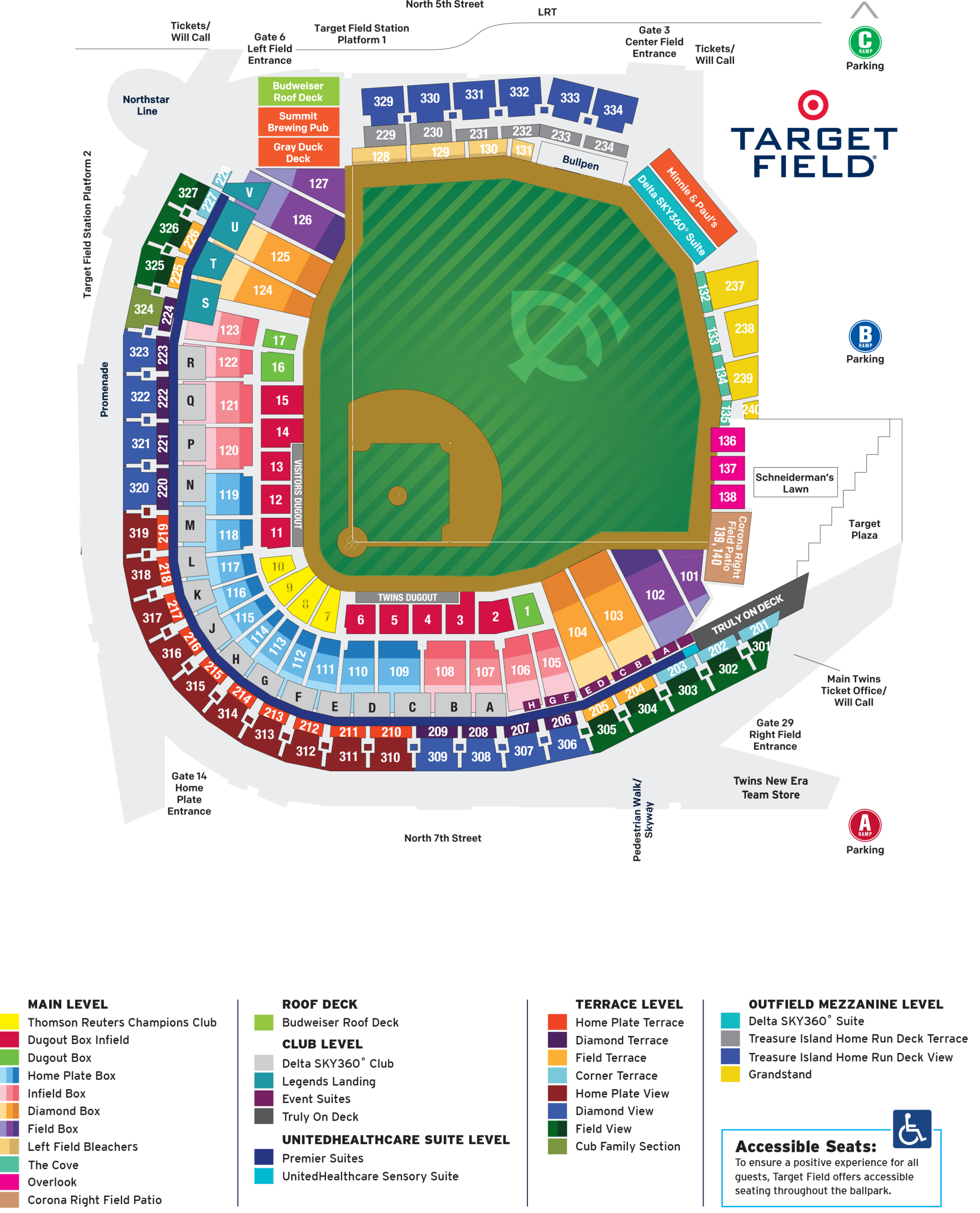 Target Field Seating Chart With Rows And Seat Numbers Review Home Decor