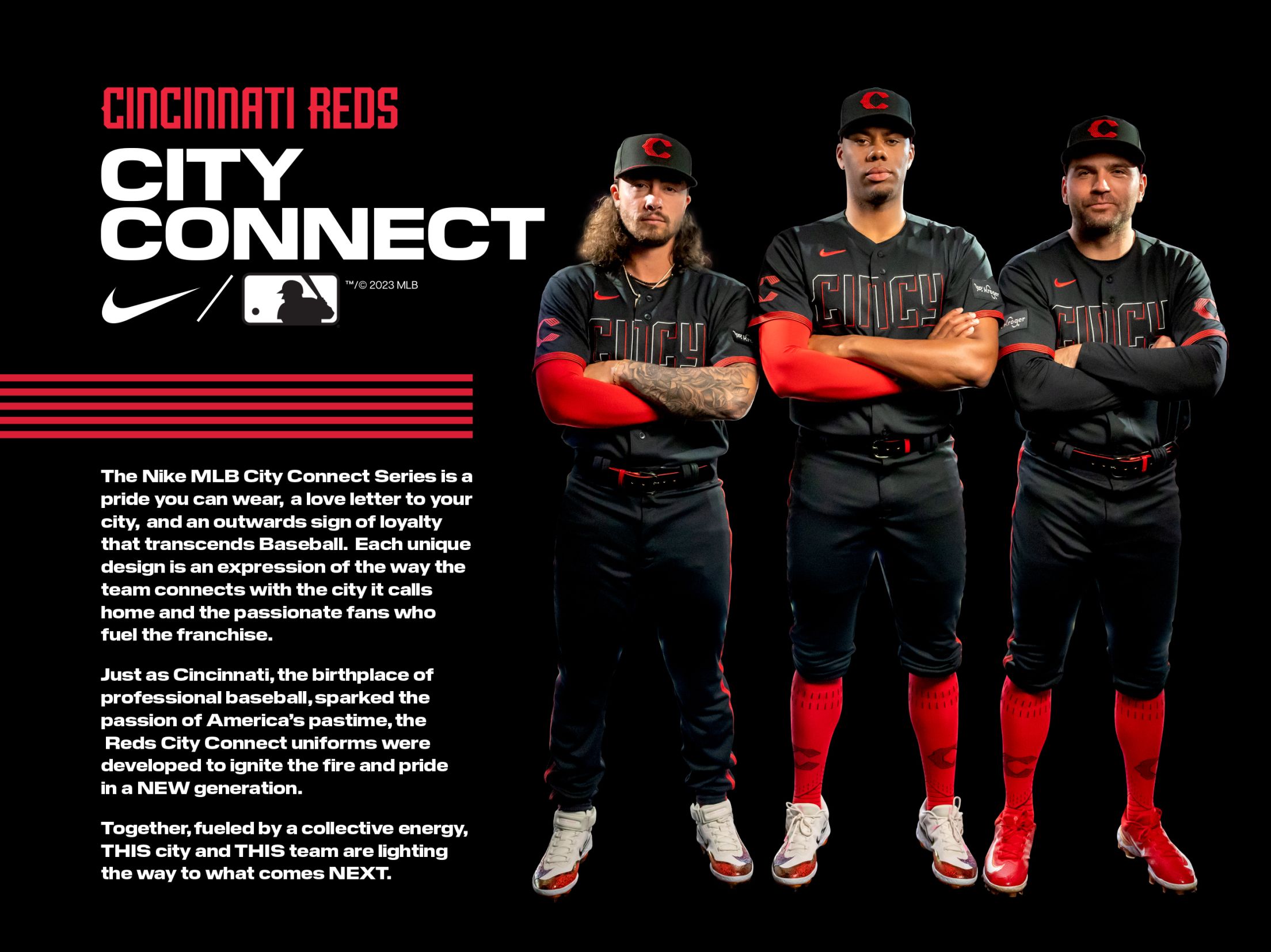 Cincinnati Reds unveil City Connect uniforms on sale at GABP team shop