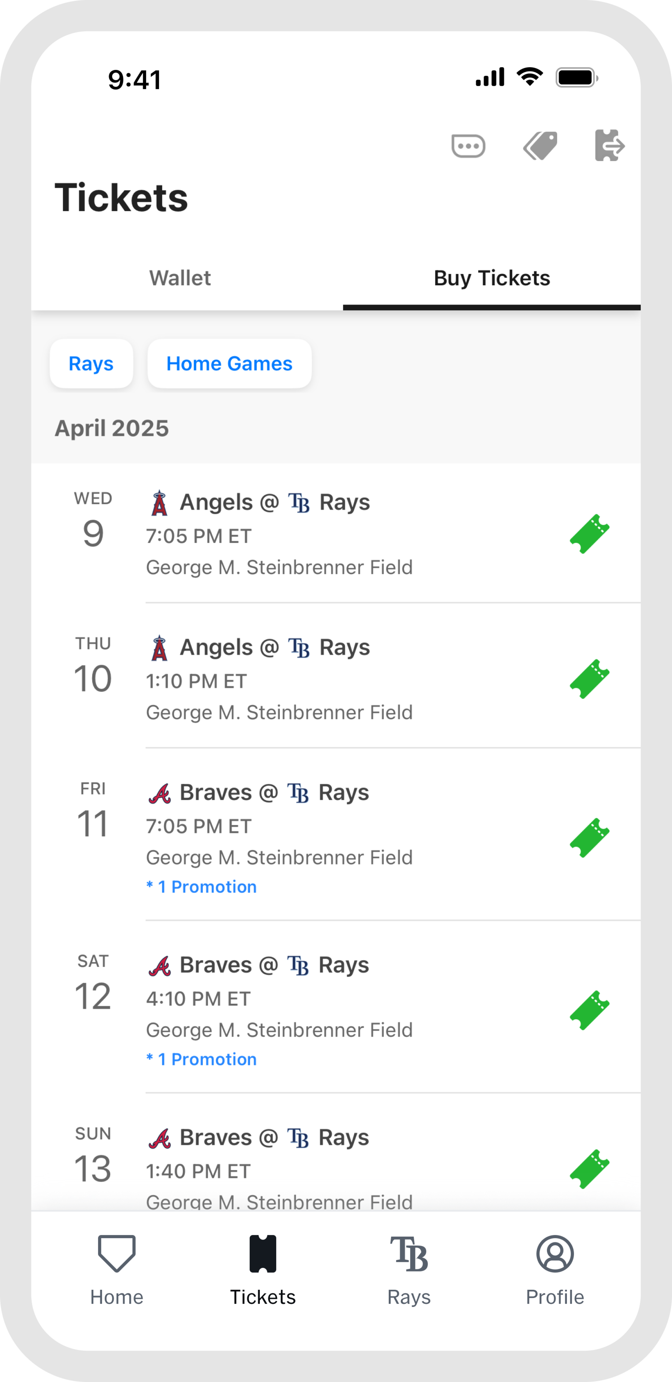 MLB Ballpark App | Tampa Bay Rays