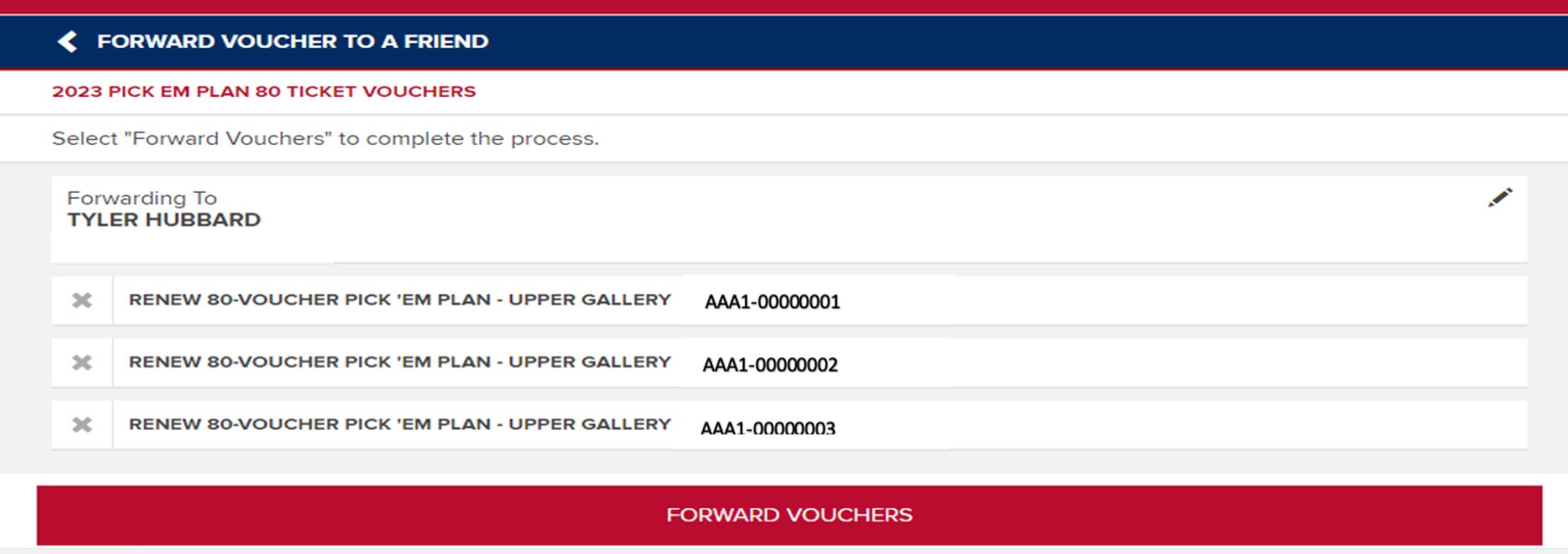 Pick 'Em Plan Holders Redemption Instructions Washington Nationals