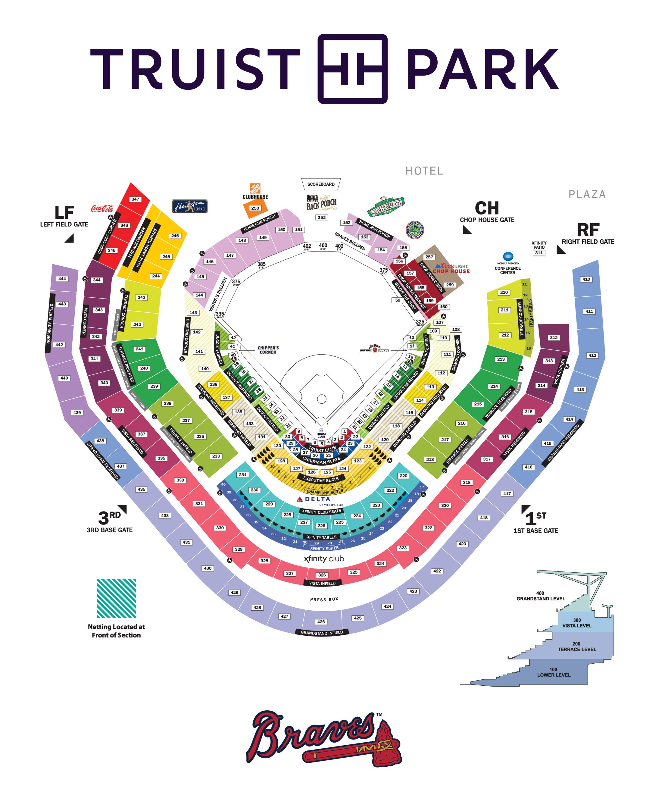 Truist Park Seating Chart Atlanta Braves