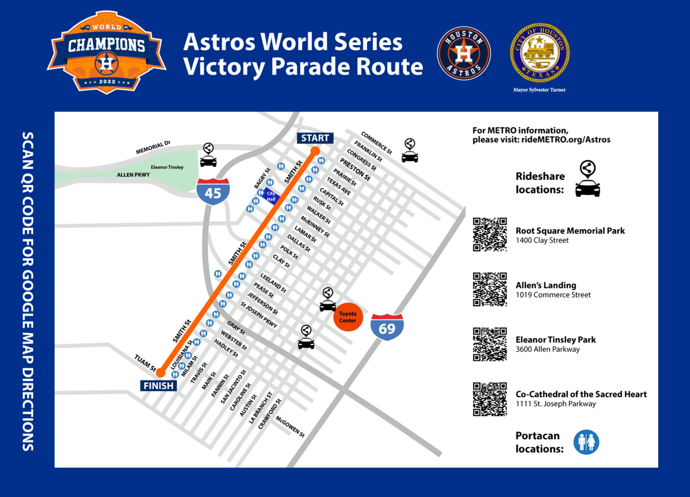 Astros World Series parade Monday, November 7