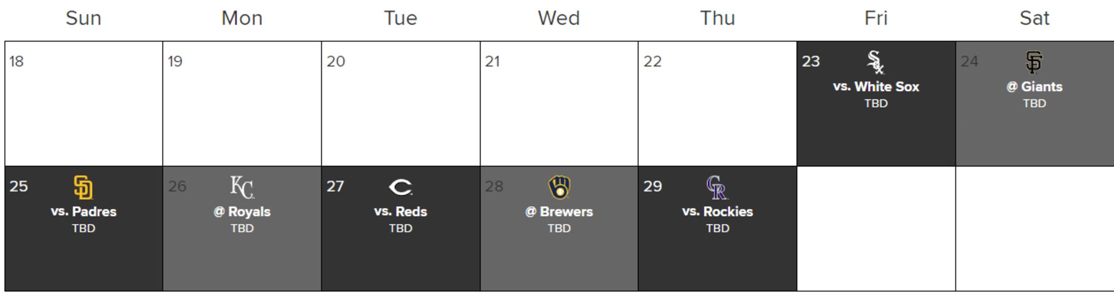 Spring Training Schedule | Sloan Park | Chicago Cubs