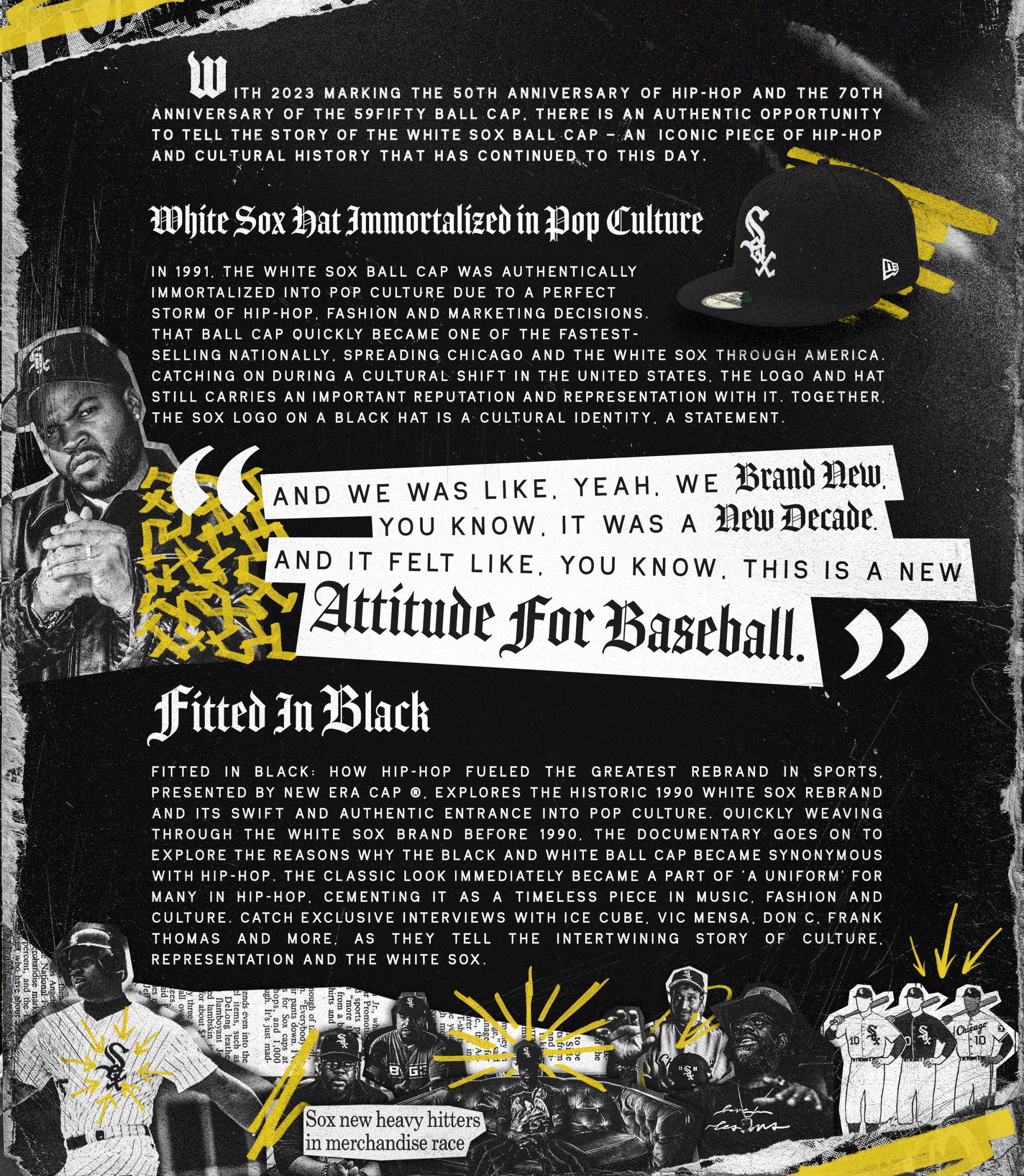 White Sox produce Fitted in Black documentary on 1990s team rebrand and hip  hop