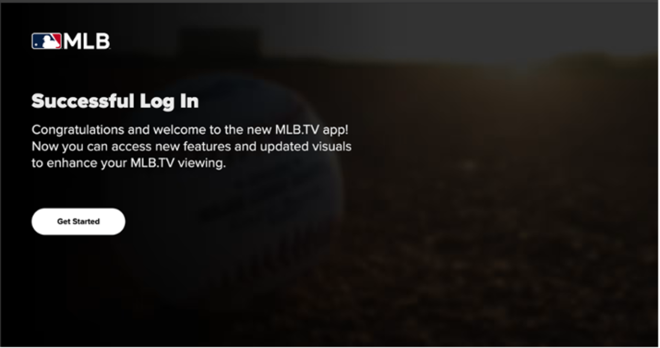 MLB.TV Samsung Get Started