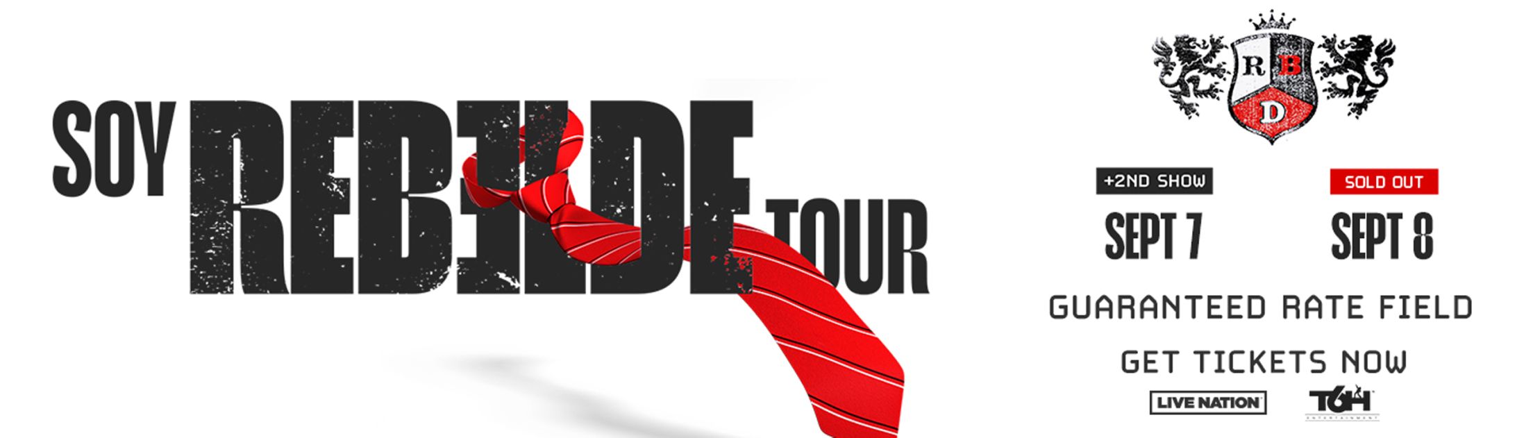 Rebelde Tour 2025 USA Promotional Image