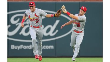 Uniforms worn for St. Louis Cardinals at Chicago Cubs on July 27