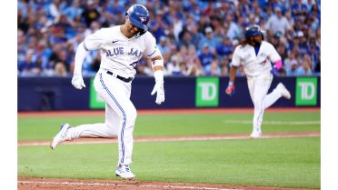 Brandon Drury of the Toronto Blue Jays smiles as he warms up on News  Photo - Getty Images