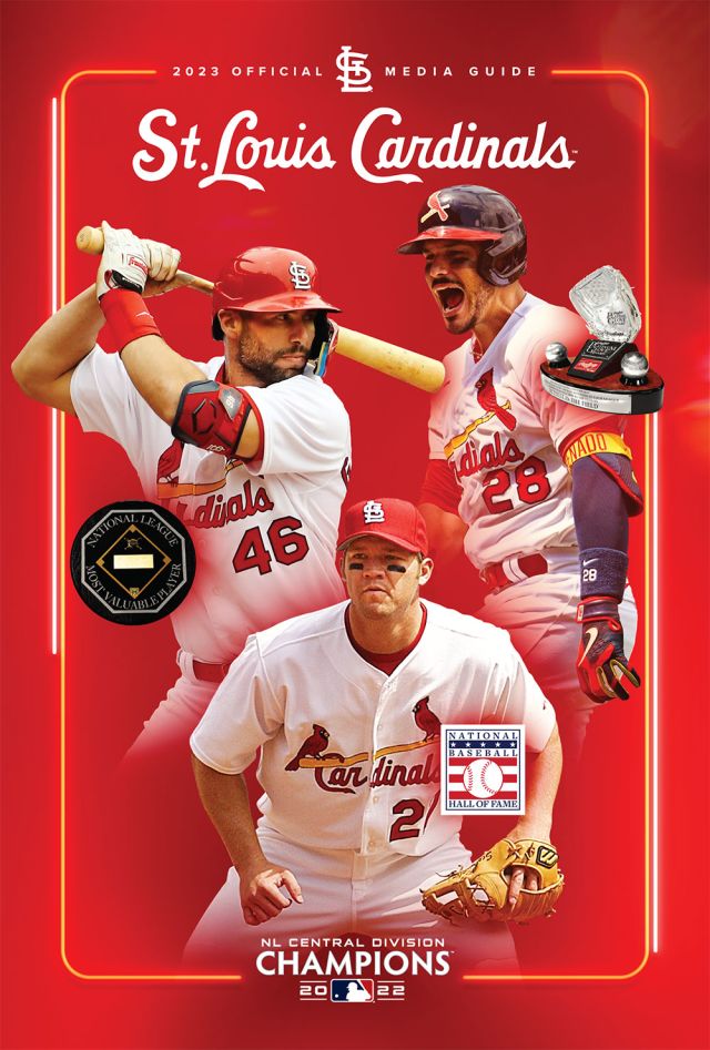 Cardinals History of Ball Caps Poster