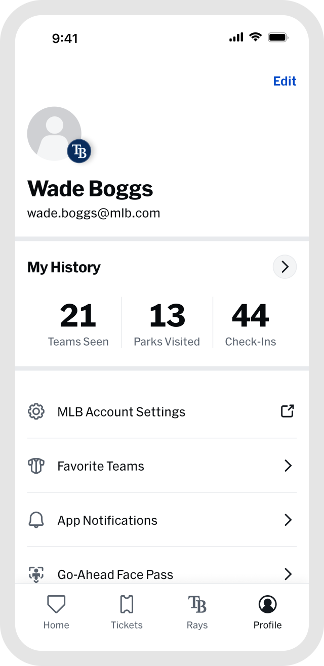 MLB Ballpark App | Tampa Bay Rays