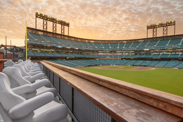 View for todays game, first time in the Coors Light Silver Bullpen