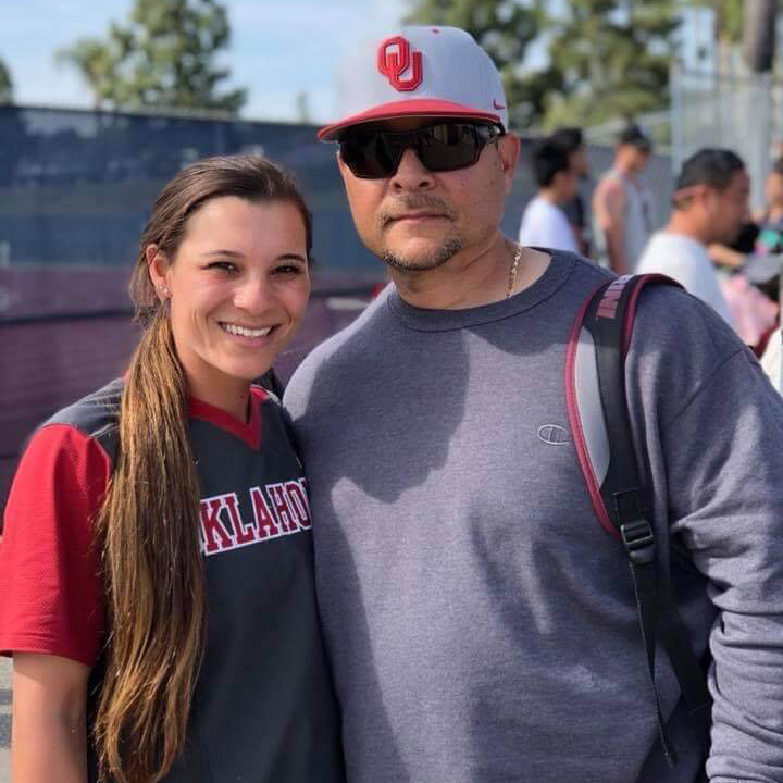 Sydney Romero with her dad, Michael