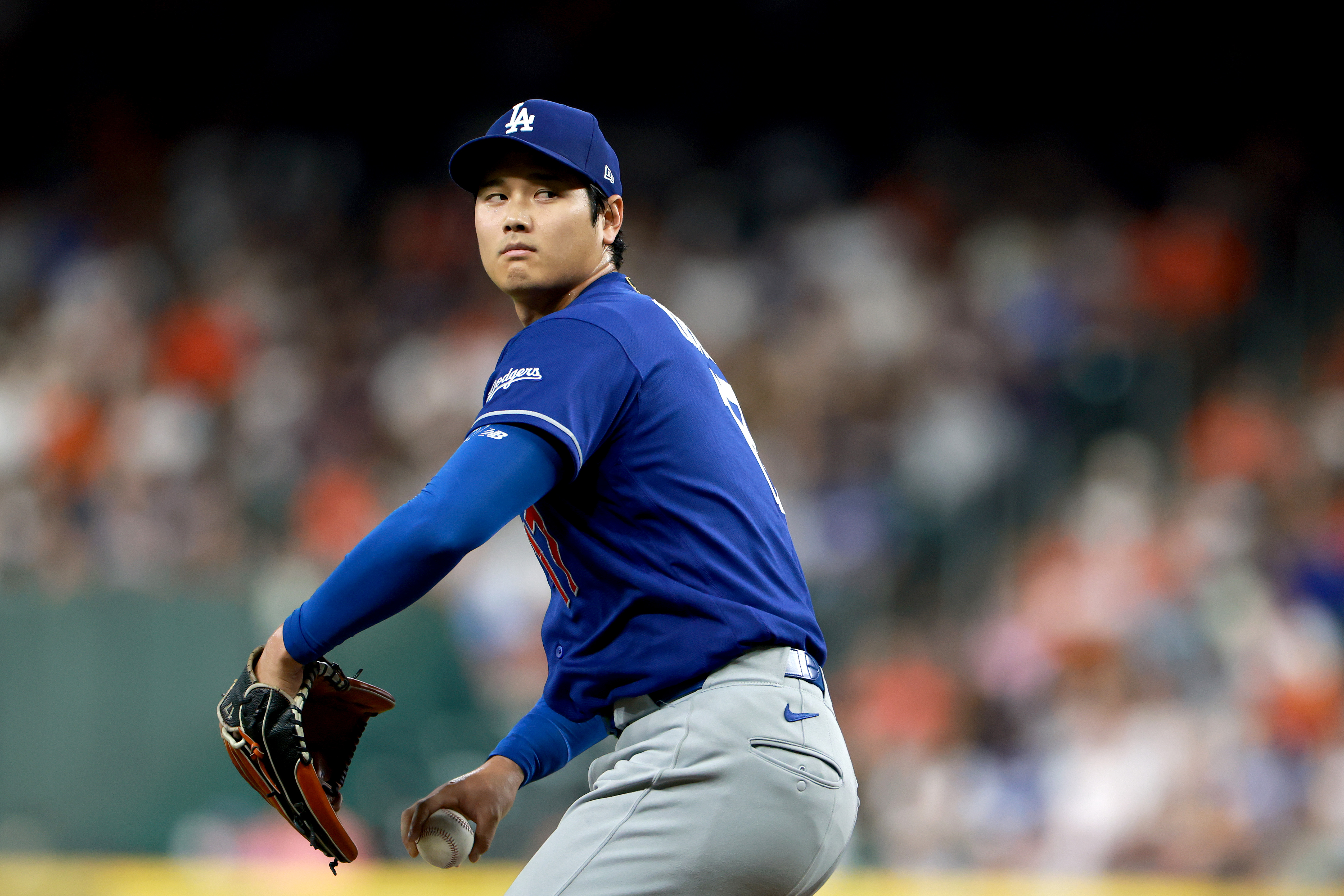 Shohei Ohtani durante su apertura con Los Angeles Dodgers del 5 de mayo de 2026 ante los Houston Astros.