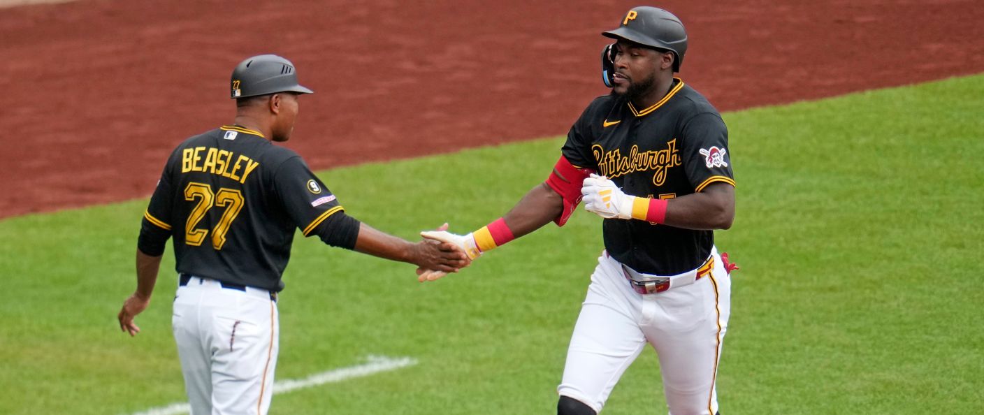 Action du match entre les Royals et les Pirates, au PNC Park.