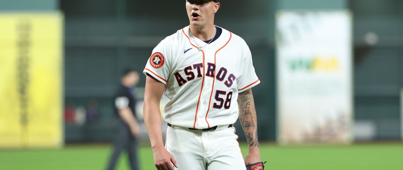 Action du match entre les Red Sox et les Astros, au Daikin Park.
