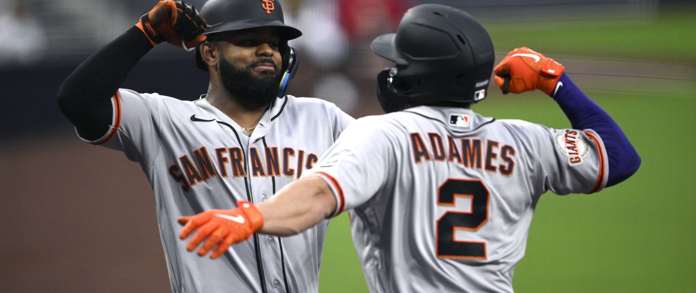 Action du match entre les Giants et les Padres, au Petco Park.