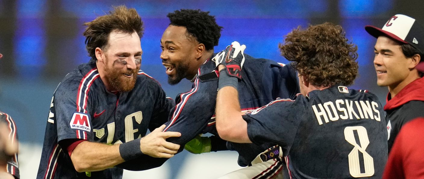 Action du match Guardians - White Sox au Progressive Field.