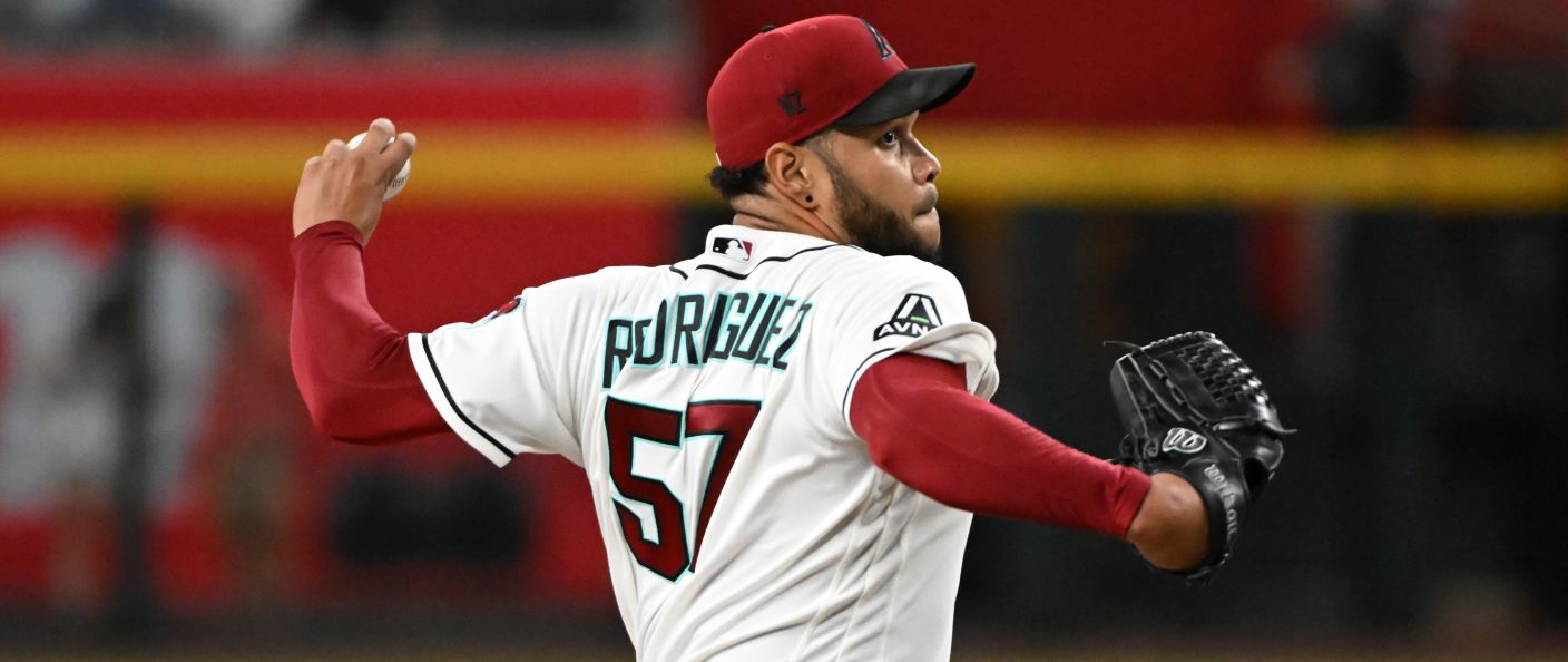 Action du match entre les Dodgers et les Diamondbacks, au Chase Field.