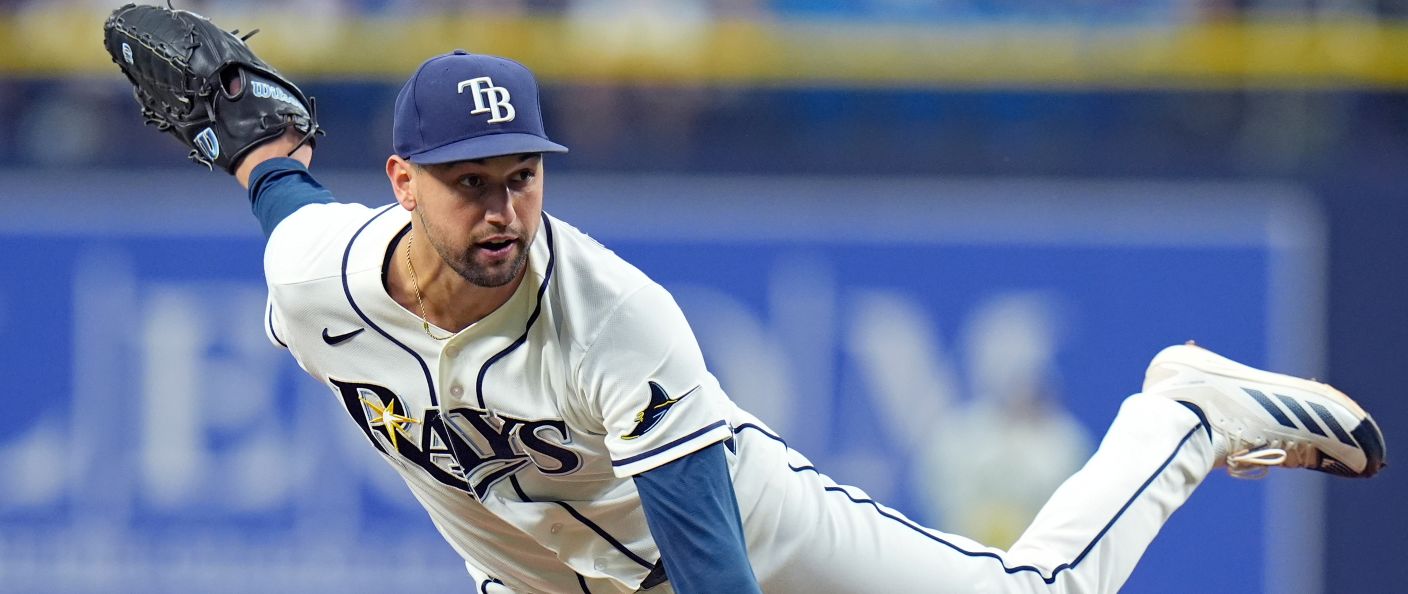 Action du match entre les Astros et les Rays, au Tropicana Field.