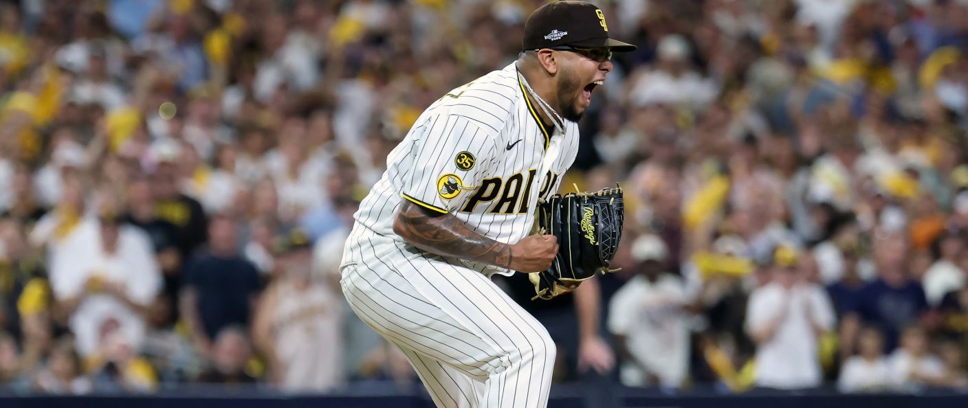 Action du match Padres - Brewers au Petco Park.