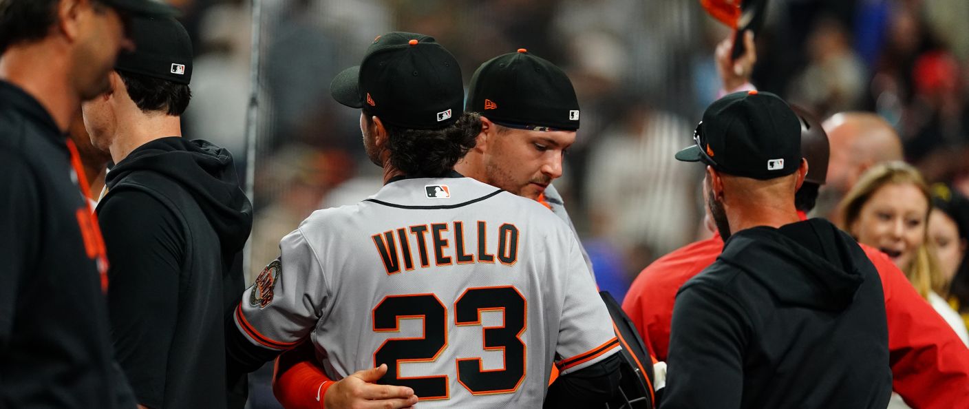 Action du match entre les Giants et les Padres, au Petco Park.