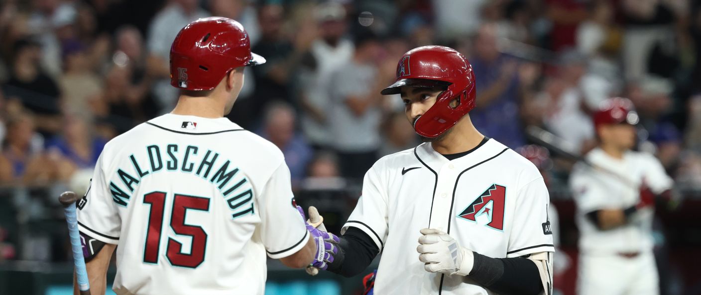 Action du match entre les Cubs et les Diamondbacks, au Chase Field.