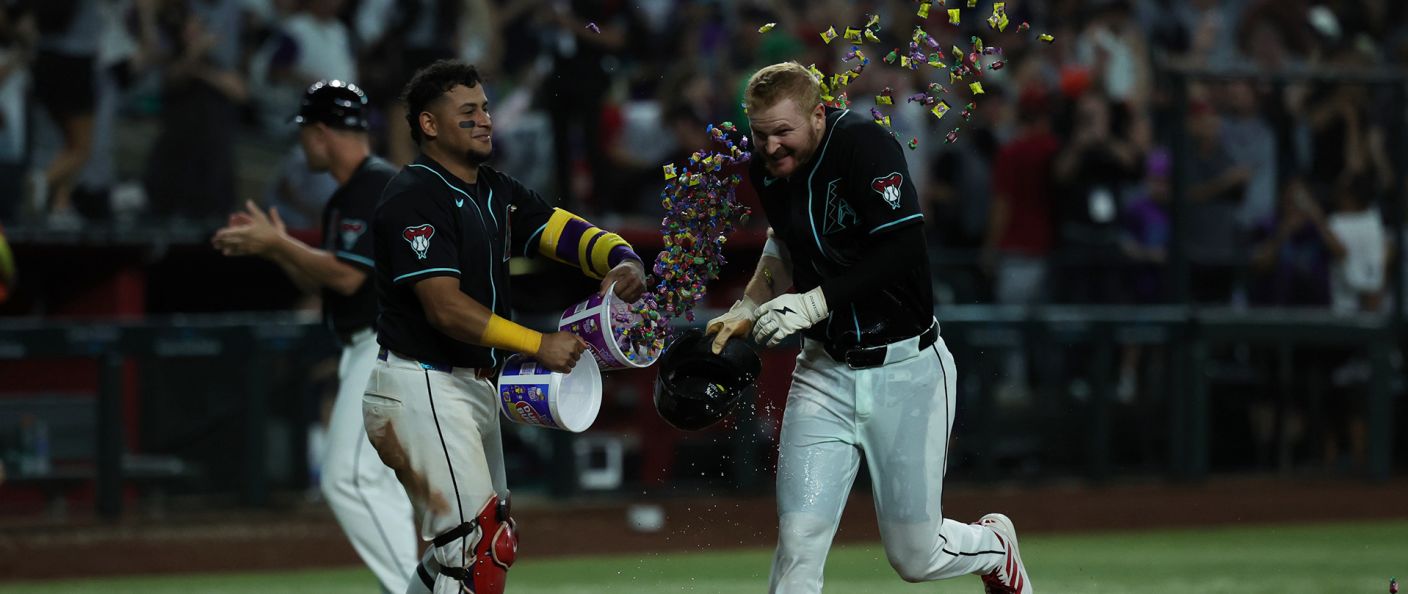 Action du match entre les Yankees et les Diamondbacks, au Chase Field.