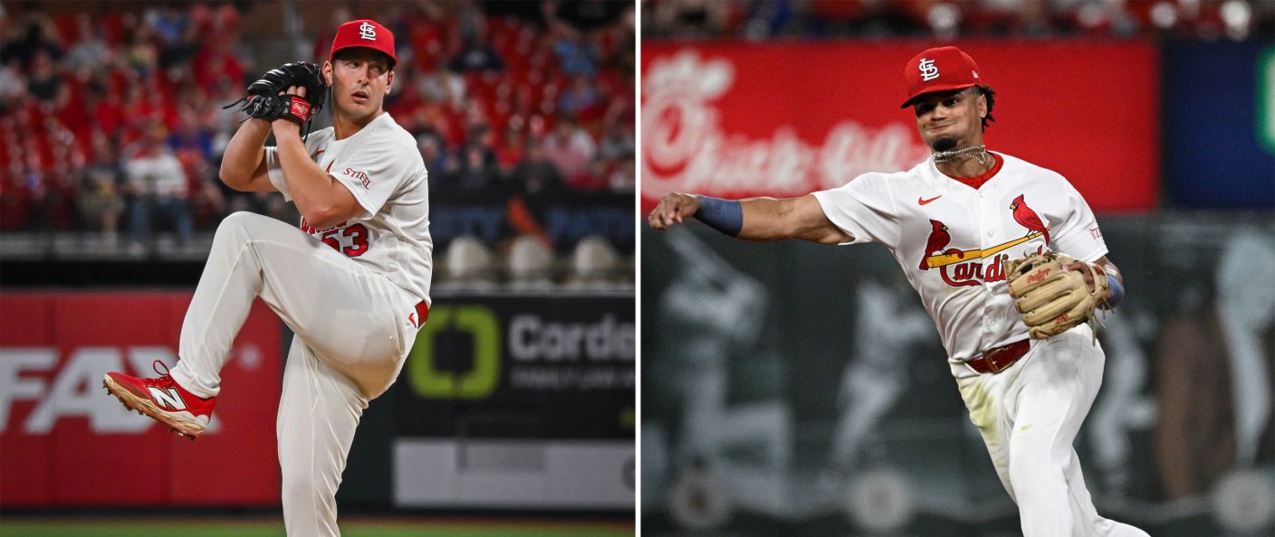Action du match entre les Mets et les Cardinals, au Busch Stadium.