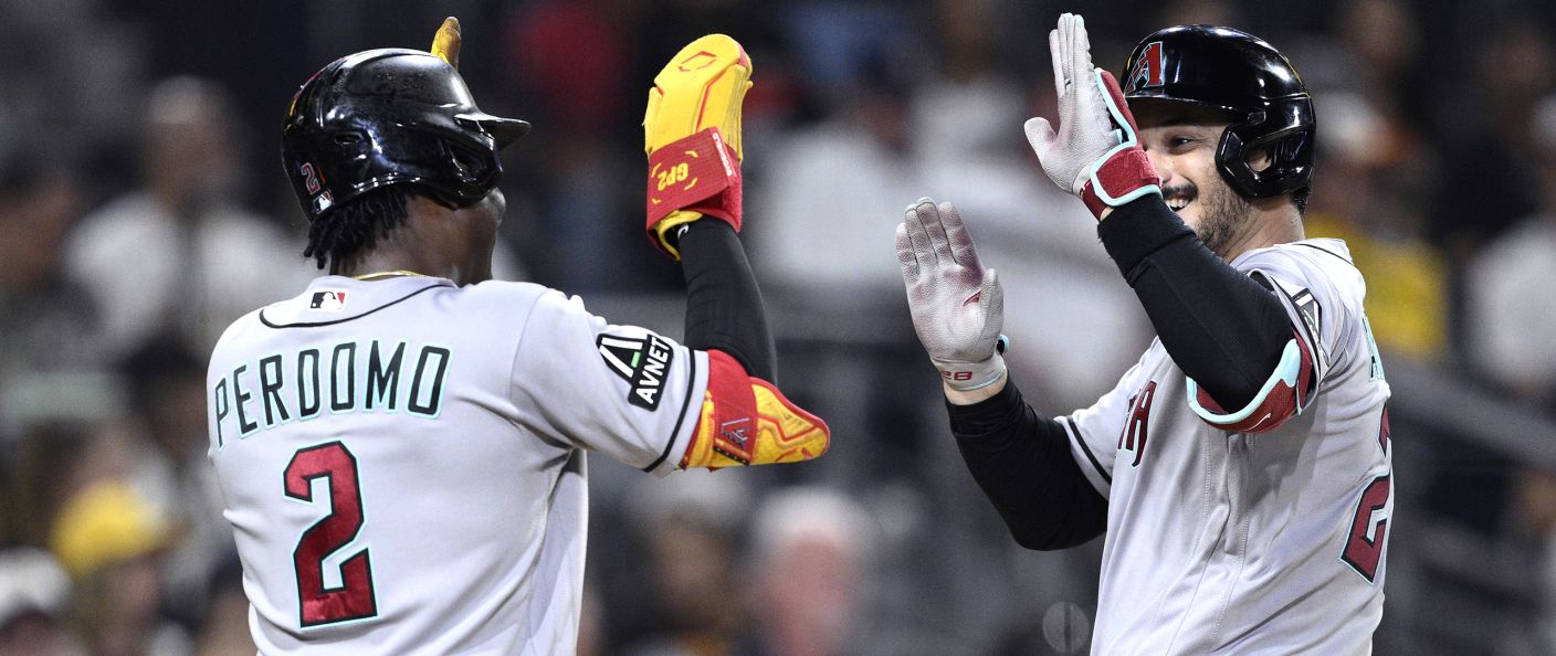 Action du match entre les Diamondbacks et les Padres, au Petco Park.