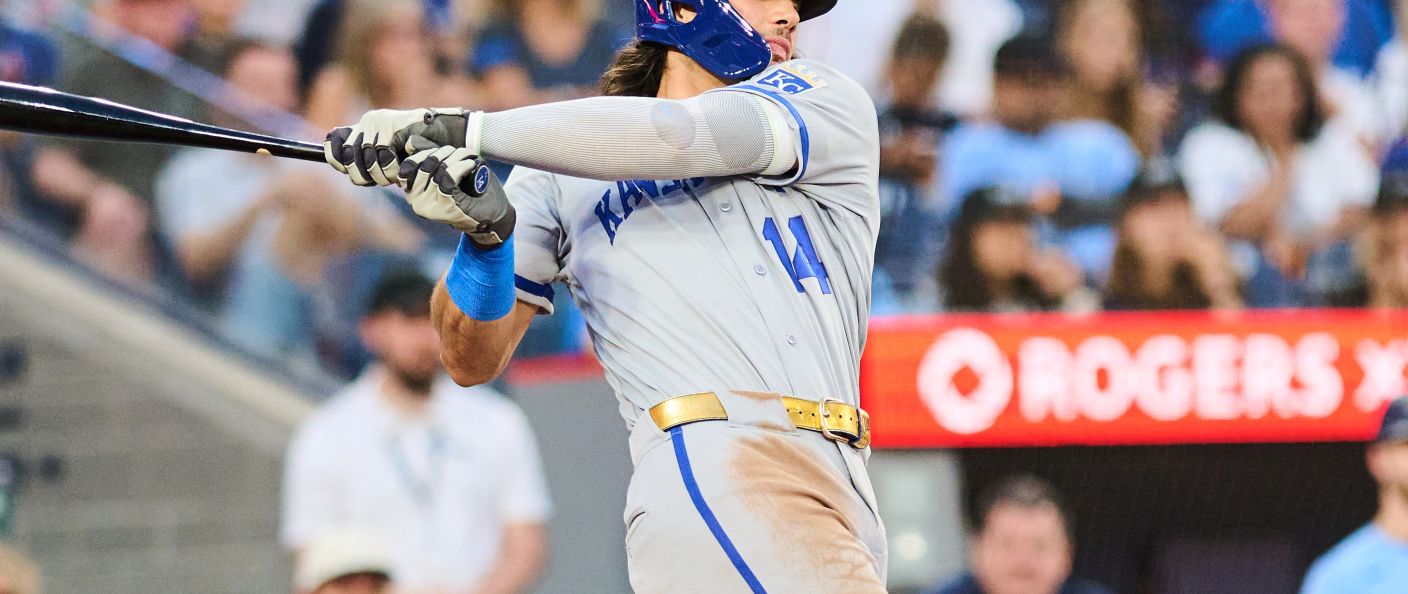Action du match entre les Royals et les Blue Jays, au Rogers Centre.