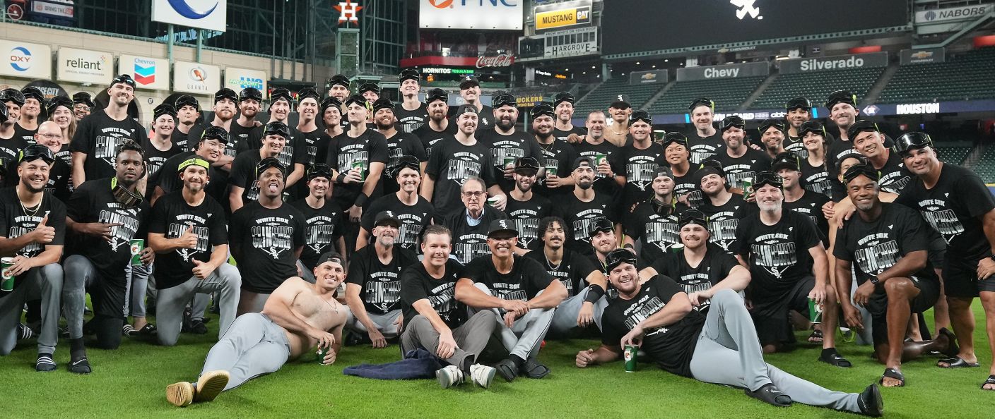 Action du match Astros - White Sox au Daikin Park.
