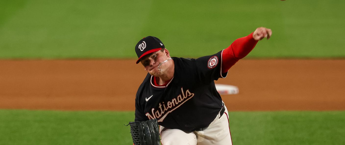 Action du match entre les Marlins et les Nationals, au Nationals Park.