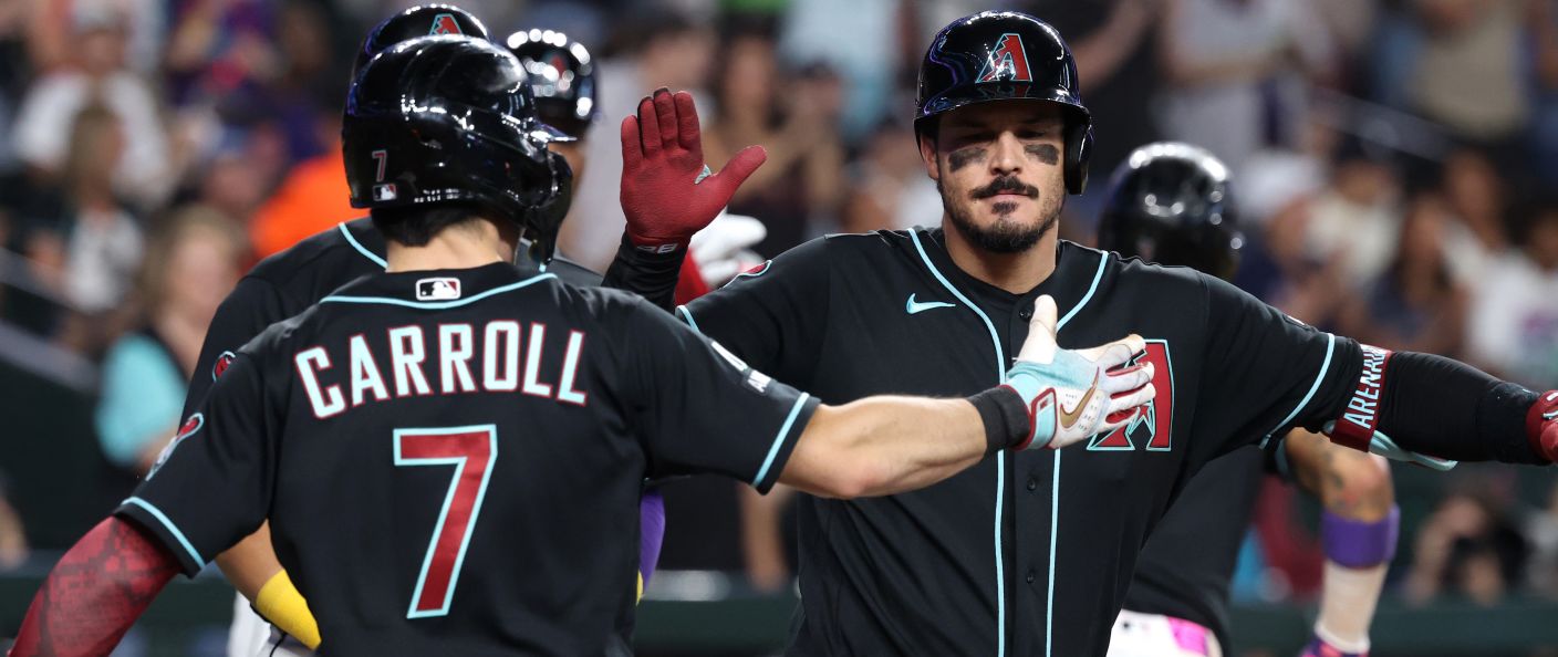 Action du match entre les Yankees et les Diamondbacks, au Chase Field.