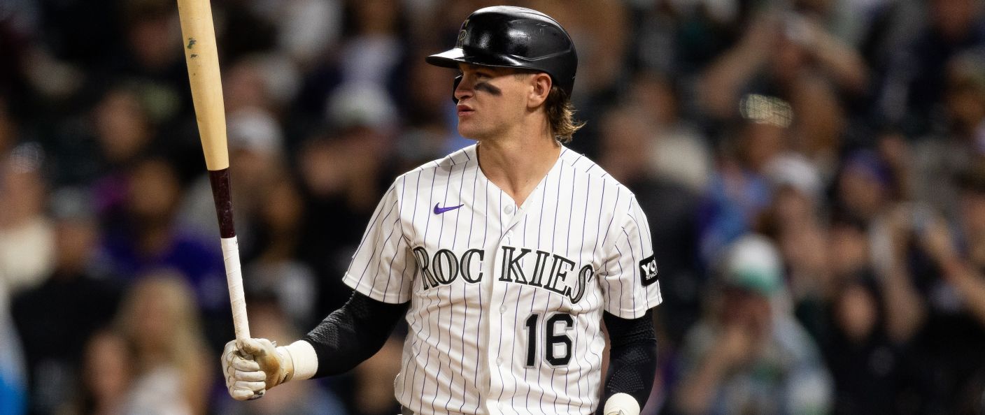 Action du match entre les Mariners et les Rockies, au Coors Field.