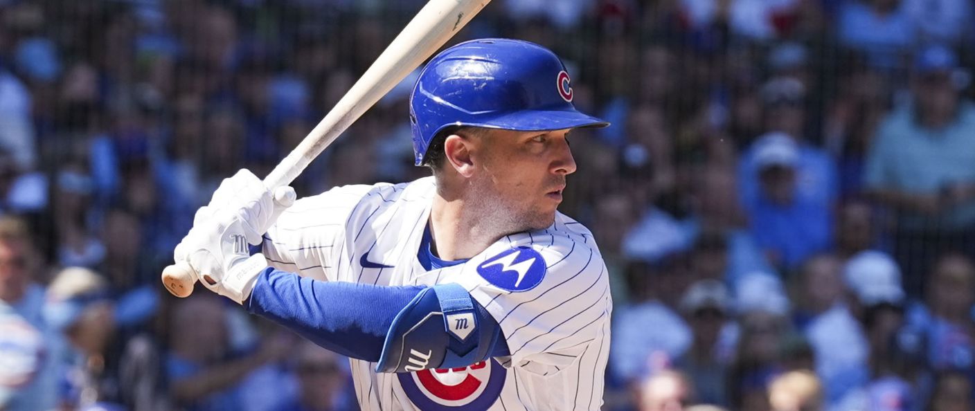 Action du match entre les Pirates et les Cubs, au Wrigley Field.