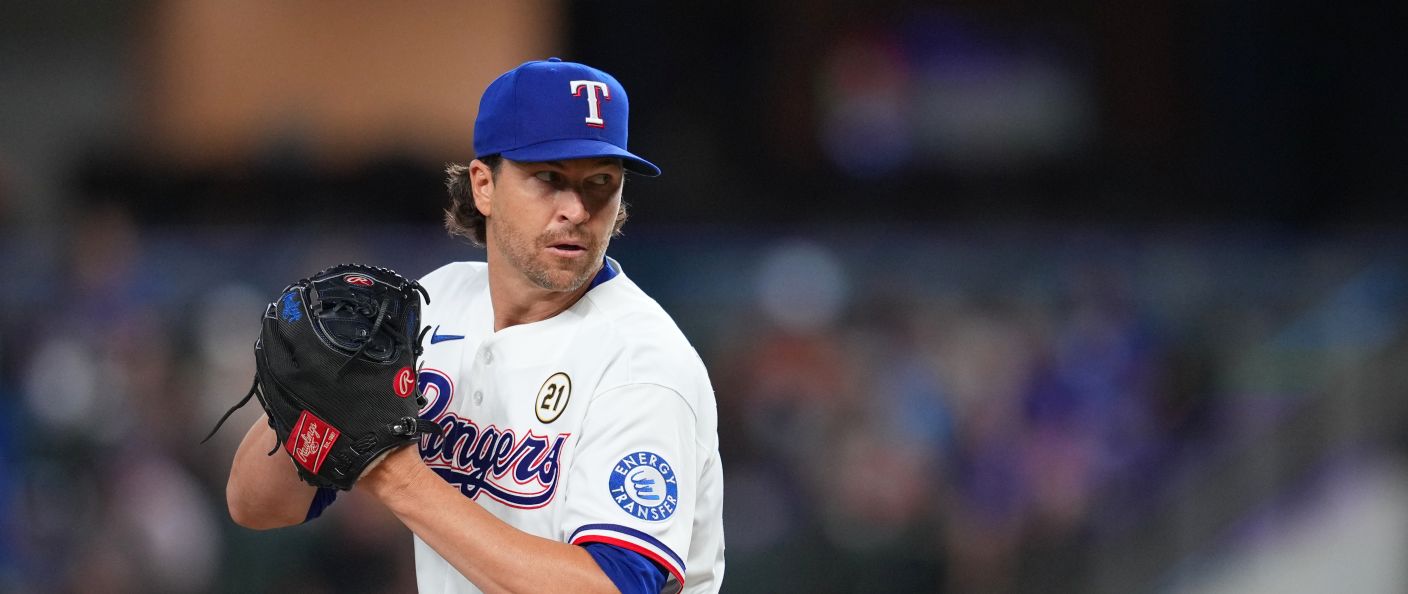 Action du match entre les Red Sox et les Rangers, au Globe Life Field.