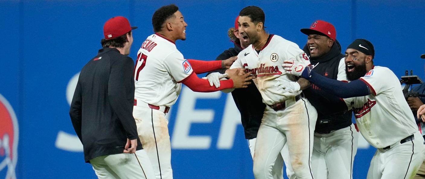 Action du match Guardians - White Sox au Progressive Field.
