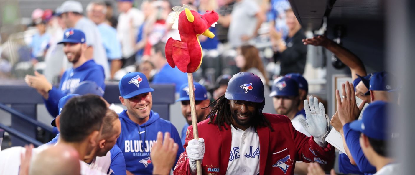 Action du match entre les Red Sox et les Blue Jays, au Rogers Centre.