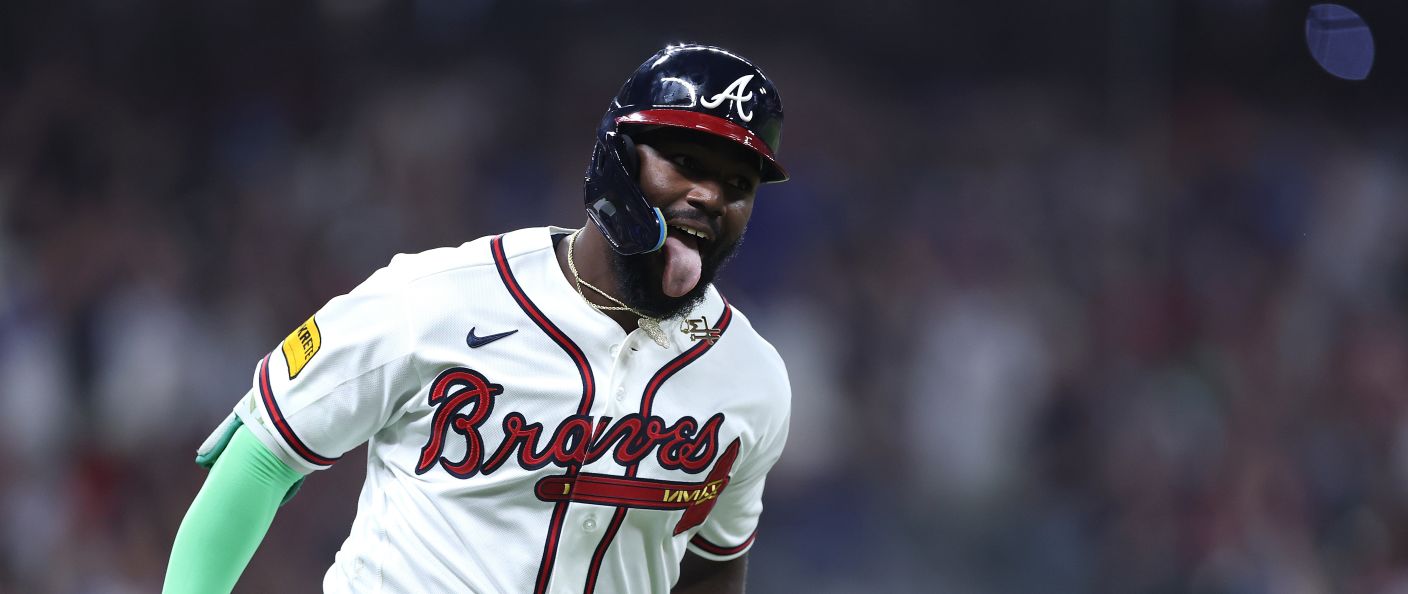 Action du match entre les Royals et les Braves, au Truist Park.