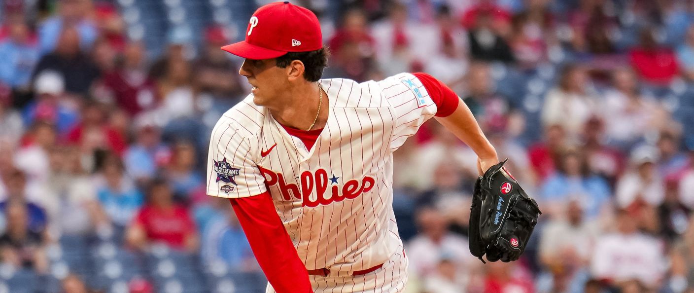 Action du match entre les Nationals et les Phillies, au Citizens Bank Park.