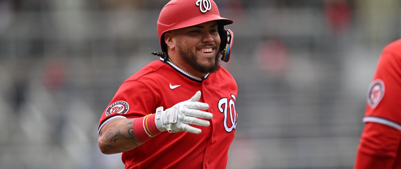 Action du match entre les Mets et les Nationals, au Nationals Park.