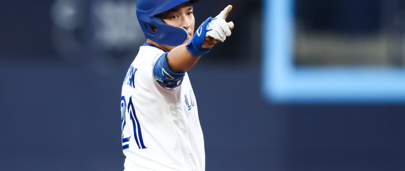 Action du match entre les Red Sox et les Blue Jays, au Rogers Centre.